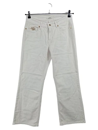 Cambio Francesca Damen Jeans Straight Leg Weiß Gr. 38