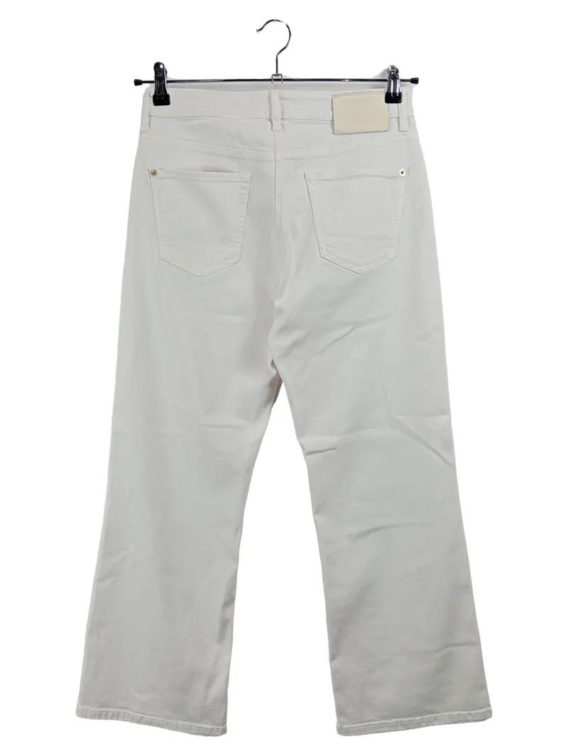 Cambio Francesca Damen Jeans Straight Leg Weiß Gr. 38 2