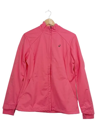 ASICS Damen Trainingsjacke Sportjacke Pink Gr. 40 L Polyester