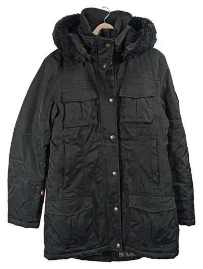 Wellensteyn Marakesh Damen Steppjacke Winterjacke Parka Schwarz Gr. M