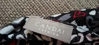 Canda Damen Sweatjacke Gr. 48 Mehrfarbig Herzmuster Reißverschluss Strass 3