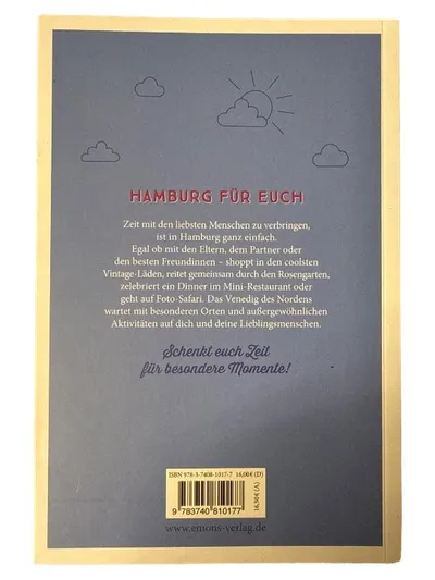 Emons Verlag Hamburg Reiseführer für Paare Familien Freundinnen Ausflüge