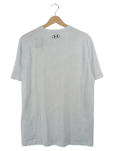 Under Armour Herren Sport Shirt T-Shirt Grau Gr. 50 L Kurzarm Fitness