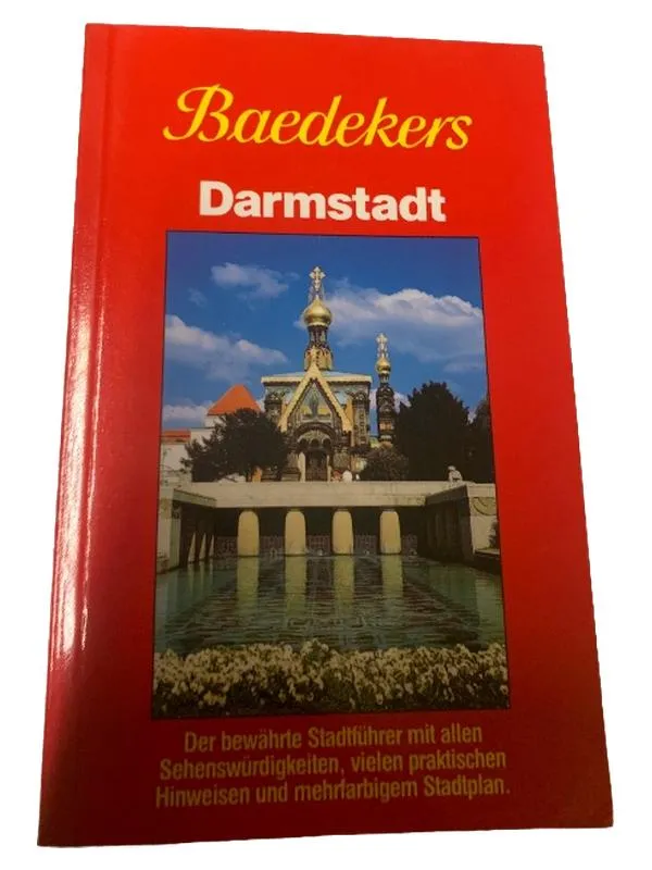 Baedekers Darmstadt Reiseführer Stadtführer Sehenswürdigkeiten Stadtplan 1