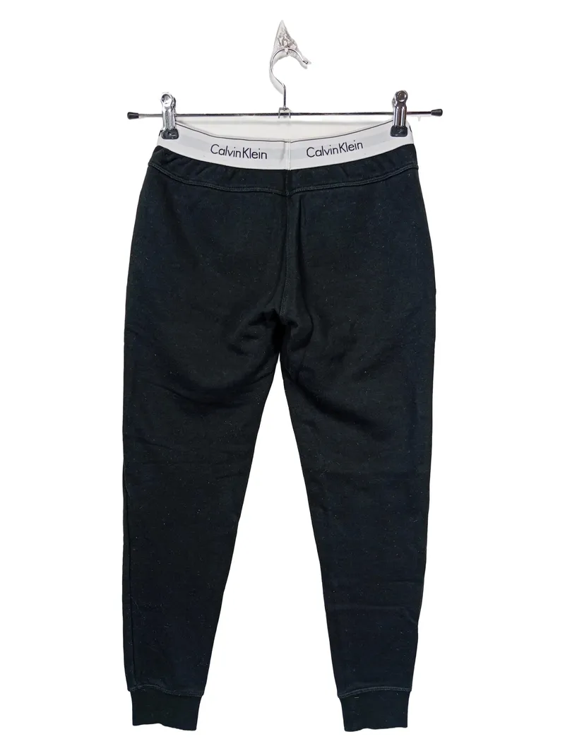 Calvin Klein Damen Jogginghose Schwarz Gr. 34 XS Logo-Bund 2