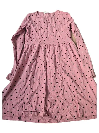 Famy Mädchen Freizeitkleid Gr. 146 Rosa Gepunktet Langarm Casual