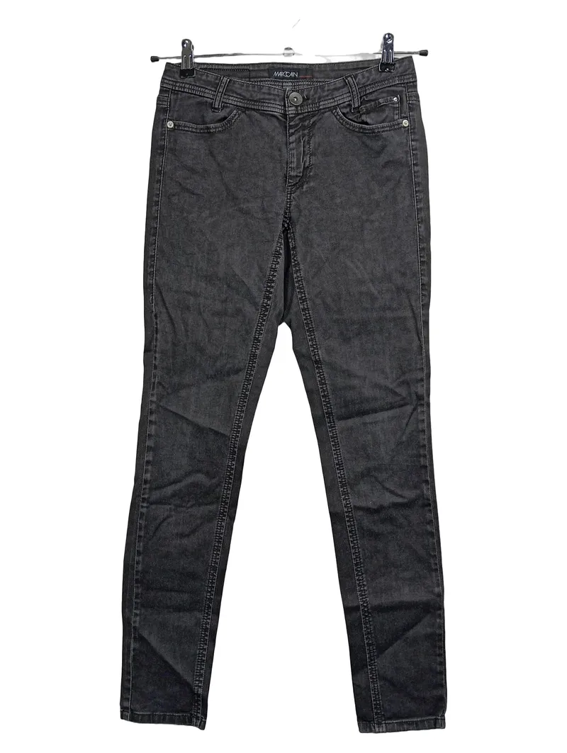 Marc Cain Damen Jeans Slim Fit Hose Denim Schwarz Gr. 34 W26 Casual 1