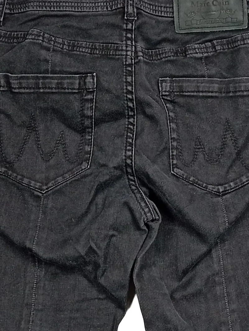 Marc Cain Damen Jeans Slim Fit Hose Denim Schwarz Gr. 34 W26 Casual 6