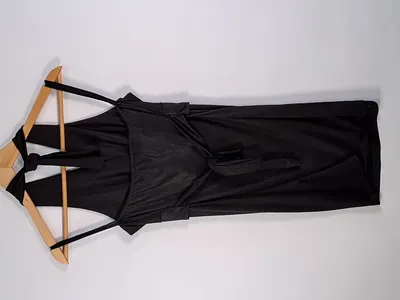 Miss Luna Damen Abendkleid Schwarz Gr. 36 S Elegant mit Schnalle
