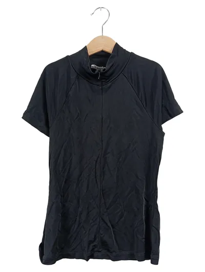 EDITED Damen Pullunder Kurzarm Schwarz Gr. 36 S Sportlich Reißverschluss