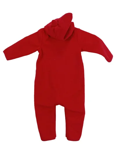 babyGap Einteiler Fleece Overall mit Kapuze Rot Gr. 92