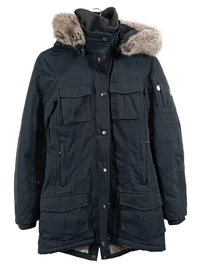 Wellensteyn Damen Parka Winterjacke Schwarz Gr. 34 XS Outdoor Kapuze