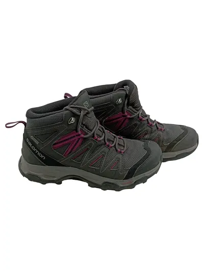 Salomon Gore-Tex Outdoorschuhe Wanderschuhe Grau Damen Gr. 38