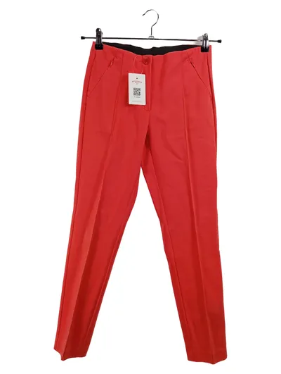 MADELEINE Damen Stoffhose Rot Gr. 36 W28 S Klassisch Business