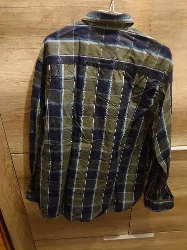 Engbers Herren Freizeithemd Kariert Grün Blau Regular Fit Gr. XL