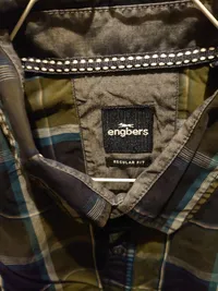 Engbers Herren Freizeithemd Kariert Grün Blau Regular Fit Gr. XL 3