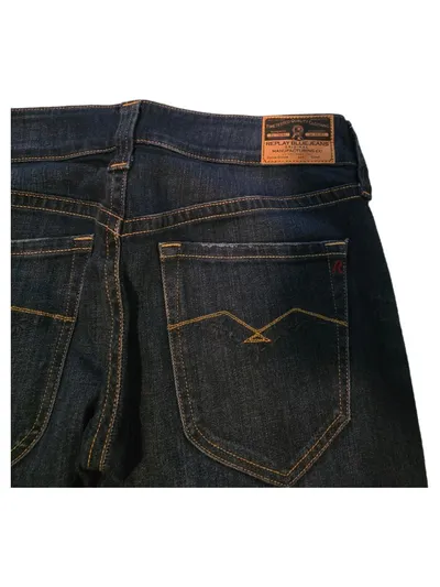 Replay Jeans Straight Leg Damen Blau W27 Casual