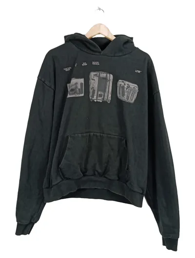 LFDY Herren Kapuzenpullover Hoodie Graphic Print Schwarz Gr. 50, L
