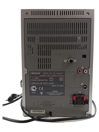 Aiwa CX-LM182EZ Micro Stereoanlage Kompaktanlage CD Kassette Radio Silber