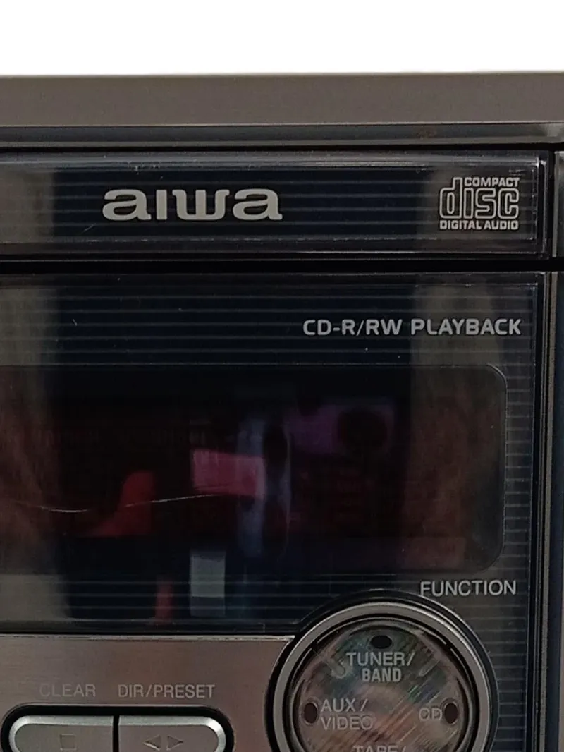 Aiwa CX-LM182EZ Micro Stereoanlage Kompaktanlage CD Kassette Radio Silber 4