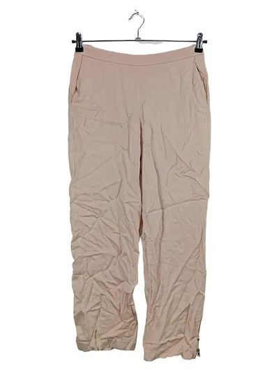 Patrizia Pepe Stoffhose Rosa Gr. 42 Reißverschluss-Details Casual