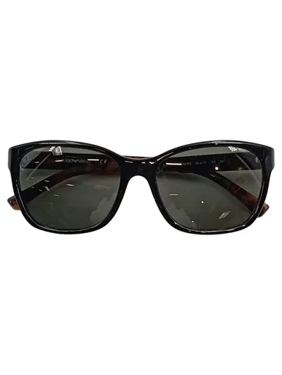 Emporio Armani Sonnenbrille Damen Schwarz Kunststoff Klassisch Modern