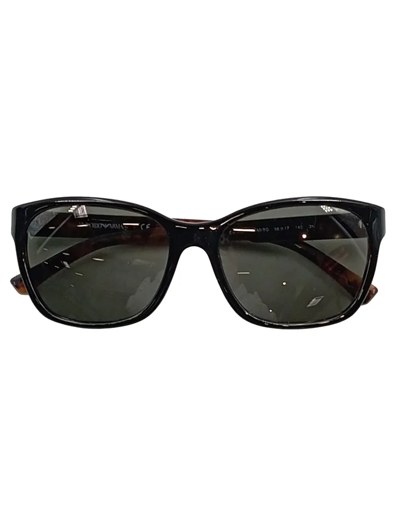 Emporio Armani Sonnenbrille Damen Schwarz Kunststoff Klassisch Modern 2