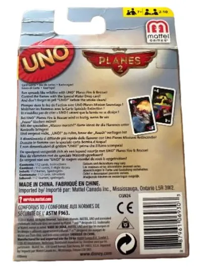 UNO Disney Planes 2 Edition Kartenspiel Mattel Familienspiel