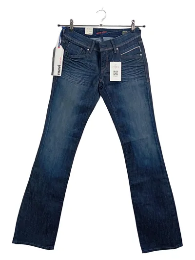 Mavi Bella Damen Jeans Straight Leg W27 36 S Blau Neu