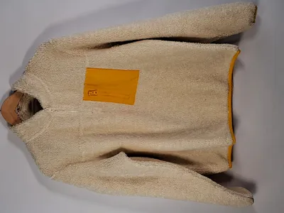 Tchibo Herren Fleecepullover Beige Gr. 46 S Outdoor Brusttasche