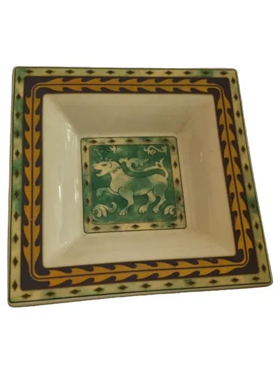 Villeroy & Boch Dekoschale Löwe Porzellan Klassisch Mehrfarbig 14.3cm