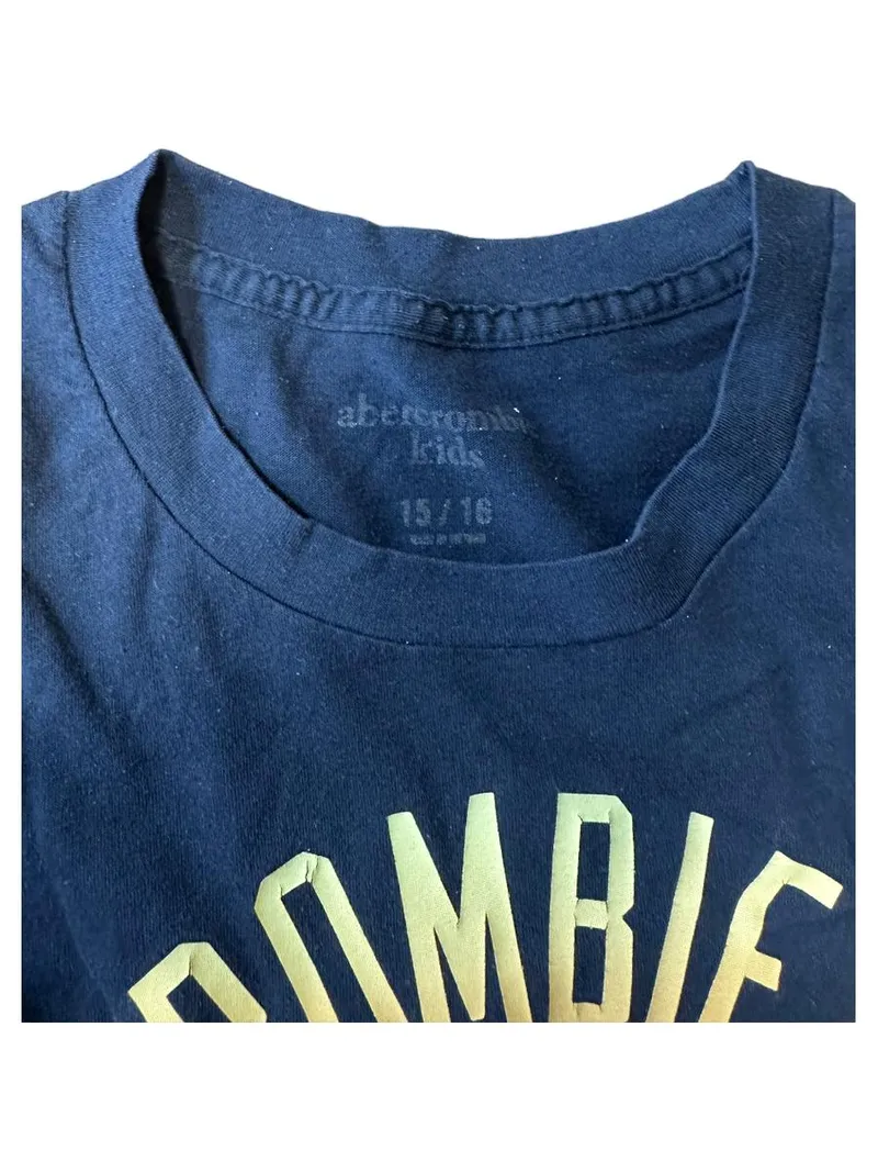 Abercrombie & Fitch Kids T-Shirt Blau Gr. 176 Logo Print Kurzarm 2