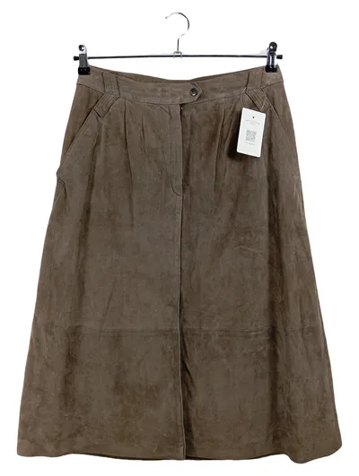 BASLER Damen A-Linienrock Gr. 42 Braun Midirock Klassisch