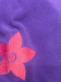 LEGO Wear Fleece Mütze Kinder Blume Lila Zipfelmütze Wintermütze