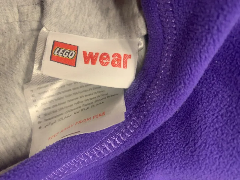 LEGO Wear Fleece Mütze Kinder Blume Lila Zipfelmütze Wintermütze 3