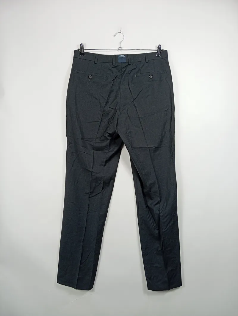 EDUARD DRESSLER Herren Anzughose Business Hose Grau Gr. 98 W34 Wolle 2