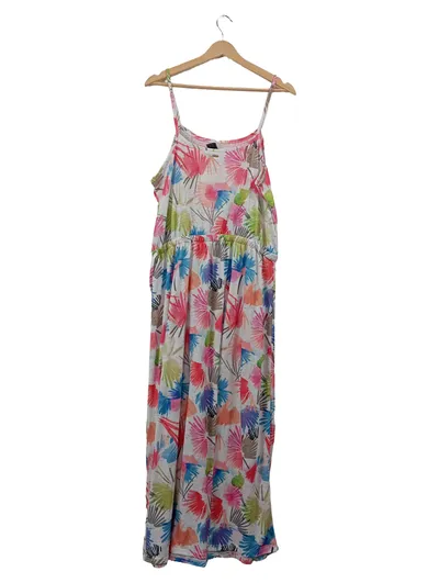 Firefly Sommerkleid Damen Gr. 42 Maxikleid Mehrfarbig Floral Trägerkleid