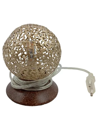 Paul Neuhaus Tischleuchte Kugel Gold Metall Modern Lampe 829139