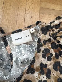 Fabienne Chapot Damen Bluse Leopardenmuster Mehrfarbig Gr. 36 S Lochmuster 3