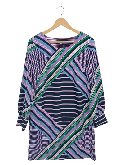 Tom Tailor Damen Sommerkleid Gr. 38 Mehrfarbig Gestreift Tunika
