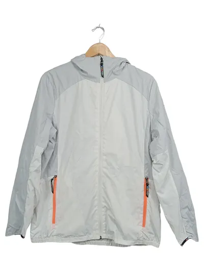 Rukka Damen Outdoorjacke Funktionsjacke Grau Gr. 40 L Kapuze