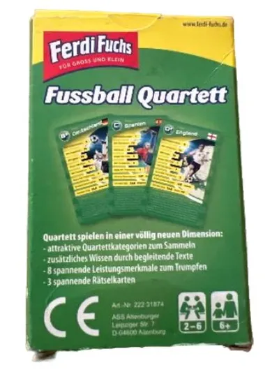 Ferdi Fuchs Fussball Quartett ASS Altenburger Edition 2012 Kartenspiel