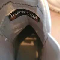 Marco Tozzi Damen Chelsea Boots Stiefeletten Slip-On Beige Gr. 40 4