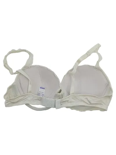 Viania BH Weiß Spitze Strasssteine Feminin Damen Gr. 85B