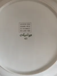 Arzberg 2050 Grand Prix Essteller Porzellan Weiß Grau 20 cm Triennale 3