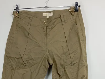 Michael Kors Damen Cargohose Gr. 40 Beige Casual Baumwolle