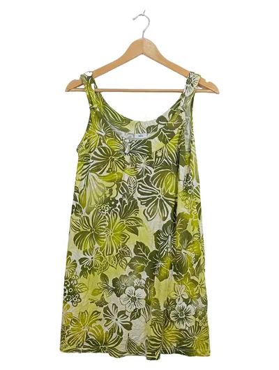 M&S Collection Sommerkleid Blumenmuster Grün Damen Gr. 38, M