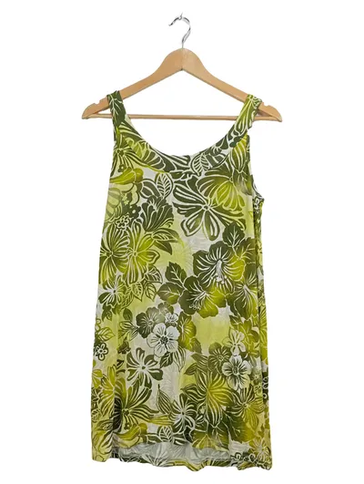M&S Collection Sommerkleid Blumenmuster Grün Damen Gr. 38, M