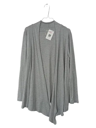 CRIVIT Damen Cardigan Strickjacke Gr. 36-38 S Grau Meliert Yoga