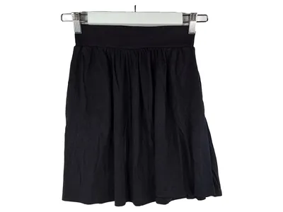 DEDICATED Damen A-Linienrock Schwarz Gr. S Midirock Lyocell Basic